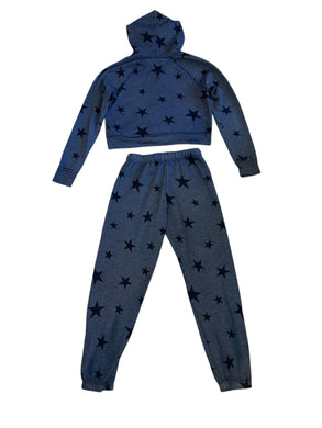 T2 Love girls 2pc cropped hoodie & jogger sweatsuit 10
