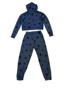 T2 Love girls 2pc cropped hoodie & jogger sweatsuit 10