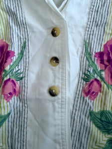We The Free x Free People Big Blooms button down blouse XS