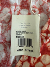 Faherty women’s Willow wrap dress in Spiced Shibori print XS NEW