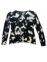 Flowers By Zoe girls bleached distressed sweater XL(14)