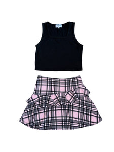 SLS Apparel girls 2pc tank and skirt set XL(12-14)