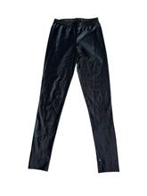 Pixie Lane girls hi shine black leggings 9-10
