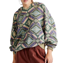 Free People women’s It’s a Vibe printed hoodie sweatshirt XS