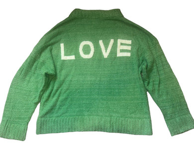 Maronie by Anthropologie women’s chenille LOVE sweater S
