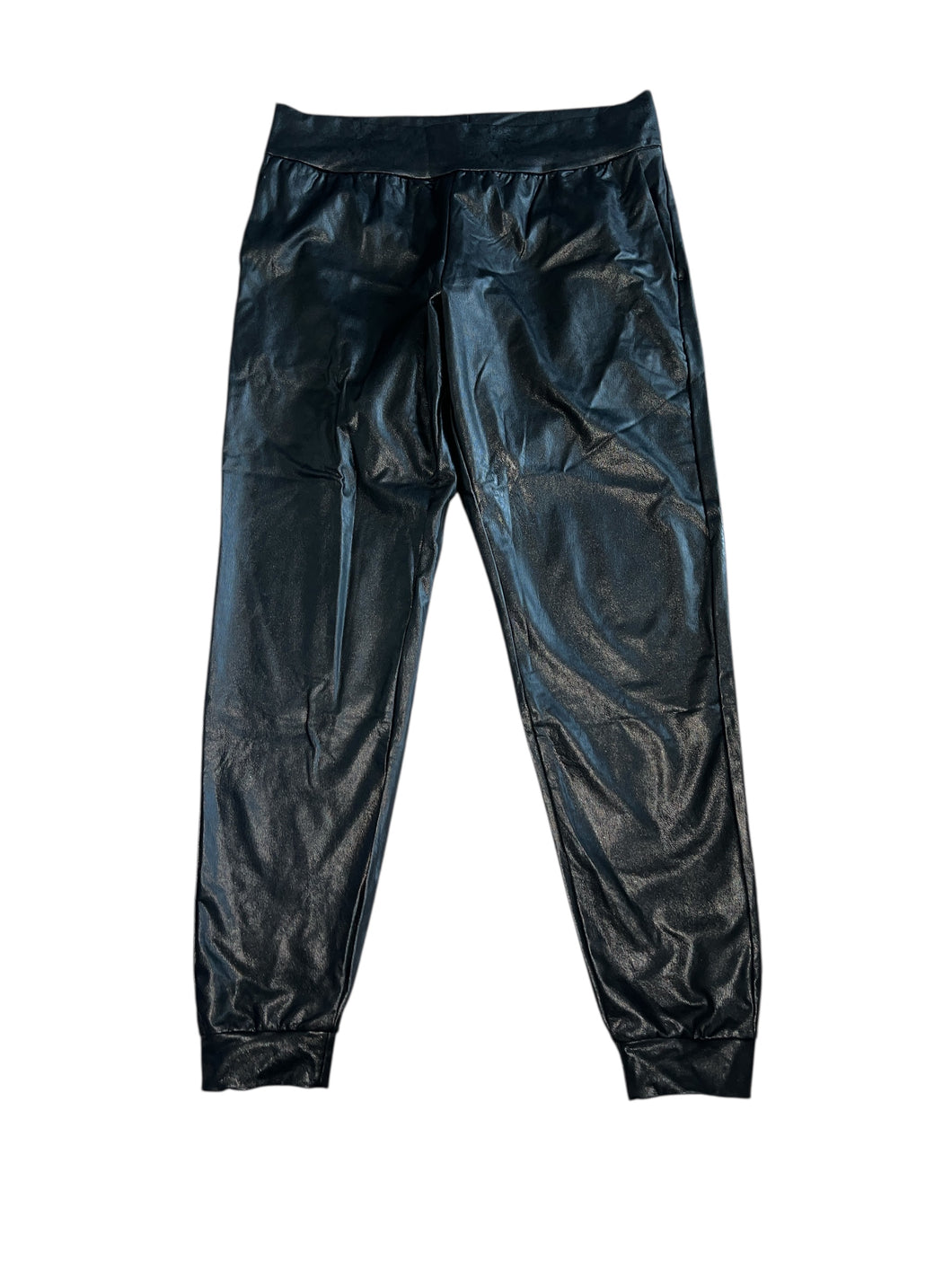 Commando women’s faux leather jogger pants L