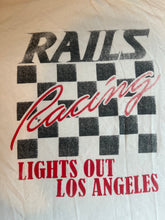 Rails women’s Racing Lights Out Los Angeles graphic Boyfriend tee M