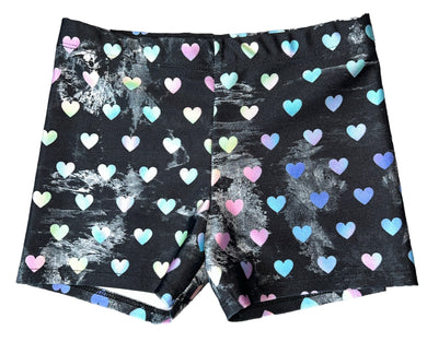 Pixie Lane girls hi shine heart print tumble shorts 8