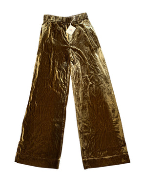 Faherty women’s Genevieve stretch silk velvet pants XS NEW