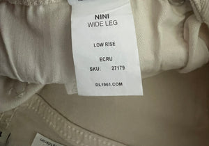 DL1961 girls Nini wide leg low rise jeans 10 NEW