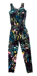 Pixie Lane girls tie dye sleeveless jumpsuit 8