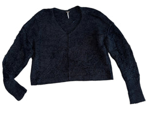 Free People women’s boxy mohair sweater XS