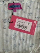 Edikted junior/women’s Orly floral ribbed tee XS NEW