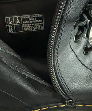 Dr Marten girls Air Wair black combat boots 2