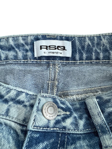 RSQ girls acid wash distressed jean shorts 10