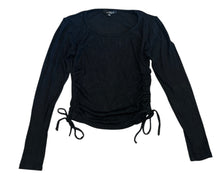 Flowers By Zoe girls cinch tied ribbed top XL(14)