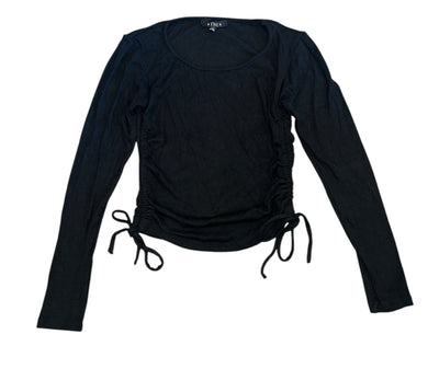 Flowers By Zoe girls cinch tied ribbed top XL(14)