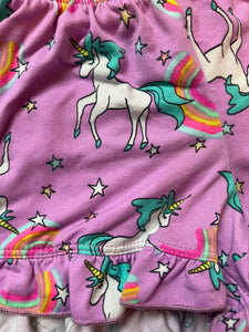 Pixie Lane girls 2pc unicorn rainbow lounge shorts set 5