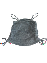 Before Sundown by Splendid girls beaded cinched cropped cami L(12)