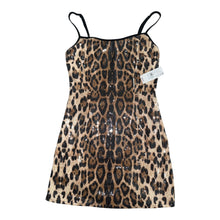 Pacsun juniors LA Hearts sequin leopard mini dress S NEW