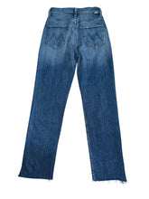Mother women’s High Waisted Rider Ankle Step Fray jeans in Loafers and Lassos 25
