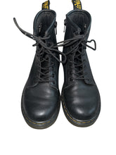 Dr Marten girls Air Wair black combat boots 2