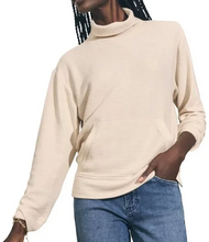 Faherty women’s Surf Waffle pullover turtleneck top XS NEW