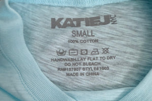 Katie J NYC junior women’s Fearless cropped tee S NEW
