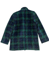 Molly Bracken women’s checked woven wool blend blazer jacket XS NEW