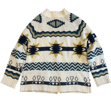 Sfizio Studio women’s sweater cardigan with ethnic motifs M