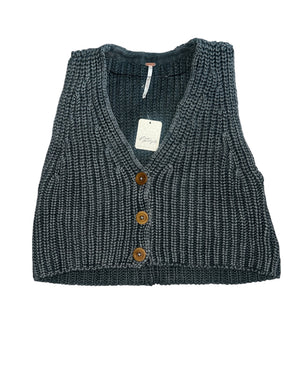 Free People women’s Close To Me cardigan sweater vest XS NEW