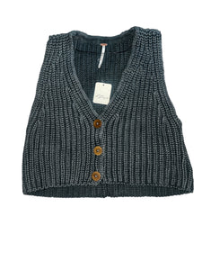 Free People women’s Close To Me cardigan sweater vest XS NEW