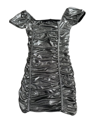 Cheryl Creations Kids Amelia ruched shimmer dress L(14)