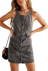 Free People women’s Wilderado denim mini dress XS