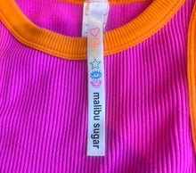 Malibu Sugar Junior/Women’s contrast cropped tank ONE SIZE