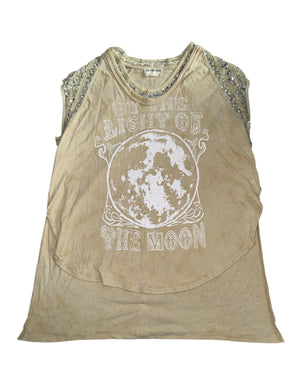 We The Free by Free People By the Light of the Moon hi low sequin top XS