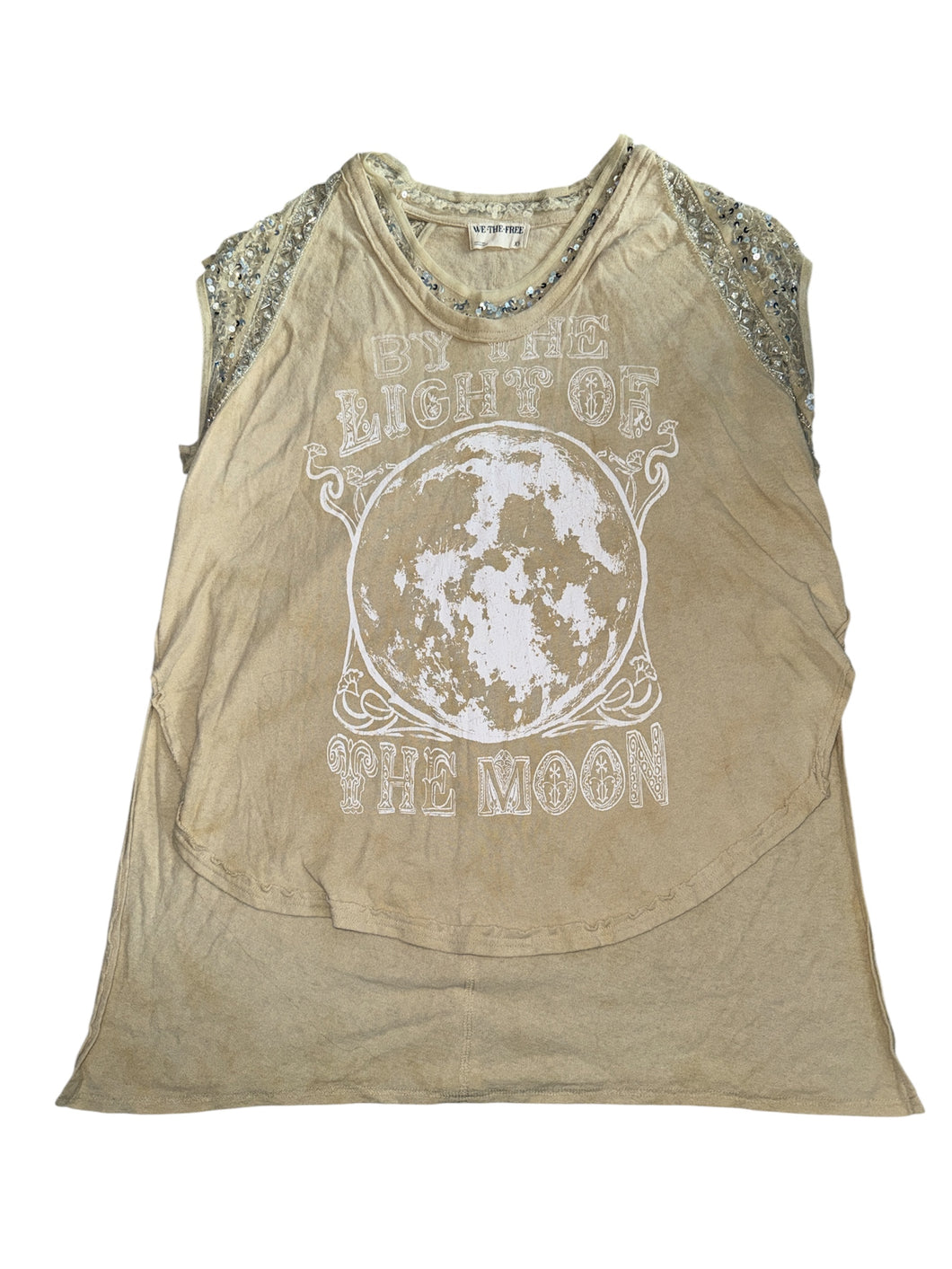 We The Free by Free People By the Light of the Moon hi low sequin top XS