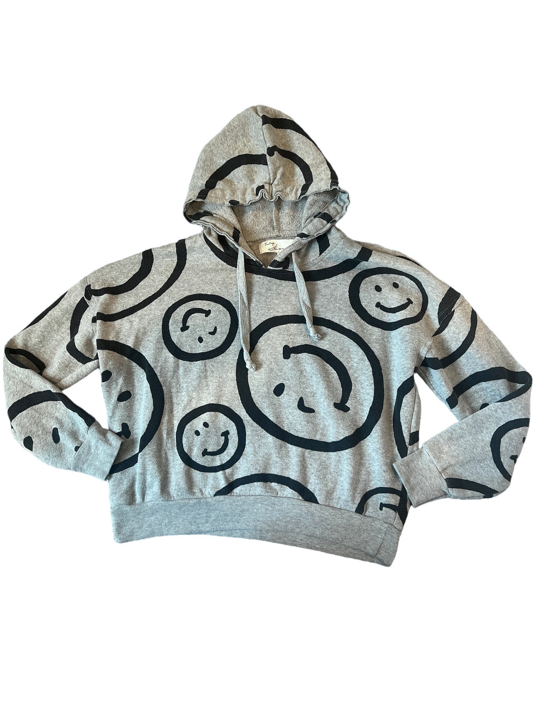 Vintage Havana women’s cropped happy face hoodie S