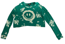 #GlobalLove x Flowers By Zoe girls bleach splatter happy face cropped top XL(12-14)