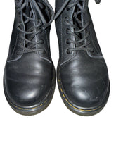 Dr Marten girls Air Wair black combat boots 2
