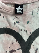 Pixie Lane girls metallic splatter heart top 9-10