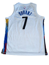 Nike boys Dri Fit Kevin Durant #7 Brooklyn Nets Jersey City Edition Youth M(10-12)