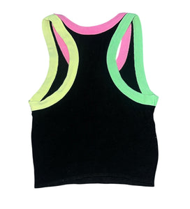 Katie J NYC Livi tween girls ribbed cropped racerback tank S(7-8)