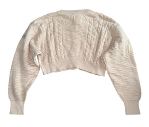 We The Free by Free People Heritage cropped sweater cardigan XS NEW
