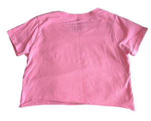 Prince Peter girls Malibu distressed cropped tee M(10-12)