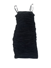 Pixie Lane girls strappy ruched glitter party dress 8