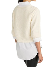 Elan women’s sweater crop combo top S NEW