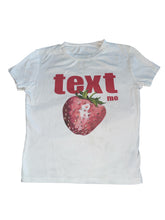 Edikted junior/women’s Text Me strawberry graphic baby tee (read measurements) S