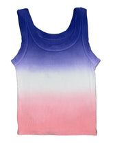 Katie J NYC Livi tween girls ribbed dip dye crop tank XL(14)