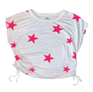 T2 Love girls ruched tie hem star tee 14